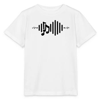 Musikalische Noten, Rhythmus. - Stanley/Stella Kinder T-Shirt MINI CREATOR  - Weiß - Vorne - Maike (125cm)