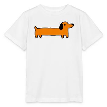 Dackel Hund Geschenk - Stanley/Stella Kinder T-Shirt MINI CREATOR  - Weiß - Vorne - Maike (125cm)
