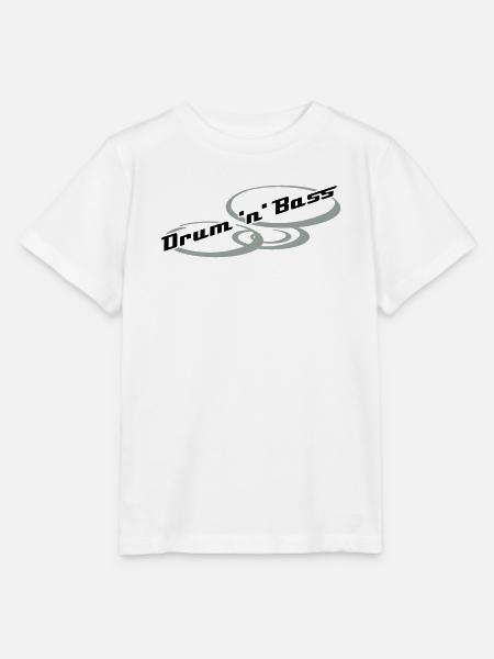 Drum 'n' Bass Design - Stanley/Stella Kinder T-Shirt MINI CREATOR - Weiß