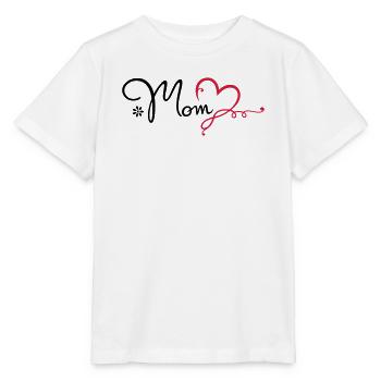 Love Mom Geschenk Muttertag Mama - Stanley/Stella Kinder T-Shirt MINI CREATOR  - Weiß - Vorne - Maike (125cm)