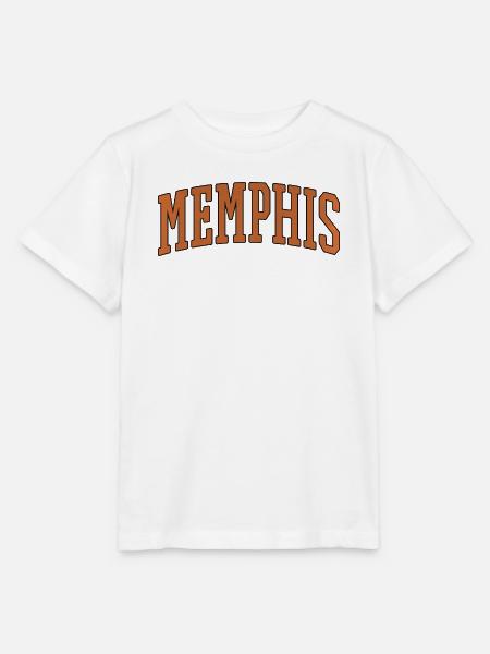 Memphis Varsity Arc Logo - Stanley/Stella Kinder T-Shirt MINI CREATOR - Weiß
