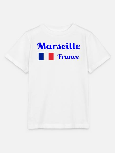 Marseille Frankreich - Stilvolle Drucke - Stanley/Stella Kinder T-Shirt MINI CREATOR - Weiß