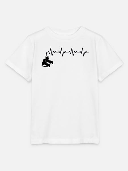 Schlittschuhe Eiskunstläufer Schlittschuh EKG - Stanley/Stella Kinder T-Shirt MINI CREATOR  - Weiß