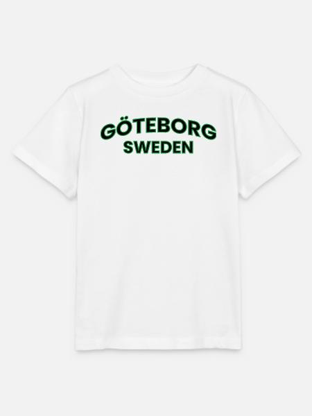 Göteborg in grüner Silhouette - Stanley/Stella Kinder T-Shirt MINI CREATOR  - Weiß