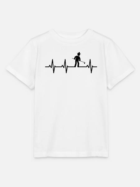 Landwirtschaft Kardiogramm - Stanley/Stella Kinder T-Shirt MINI CREATOR - Weiß