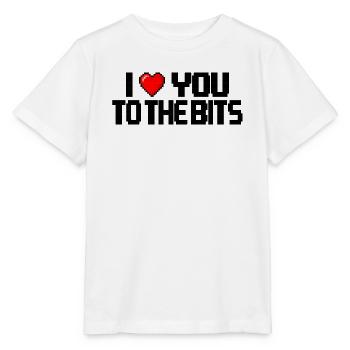 I love you to the bits - Stanley/Stella MINI CREATOR Kids’ T-Shirt - white - Front - Maike (125cm)