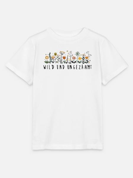 wild und ungezähmt Blume Natur wiesenblume - Stanley/Stella Kinder T-Shirt MINI CREATOR - Weiß