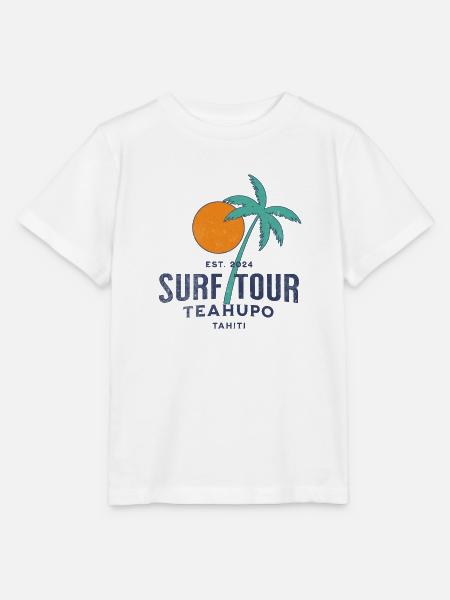 Surftour Teahupoo Tahiti - Stanley/Stella Kinder T-Shirt MINI CREATOR - Weiß