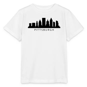 Silhouette de Pittsburgh - T-shirt bio MINI CREATOR Stanley/Stella Enfant - blanc - Devant - Maike (125cm)