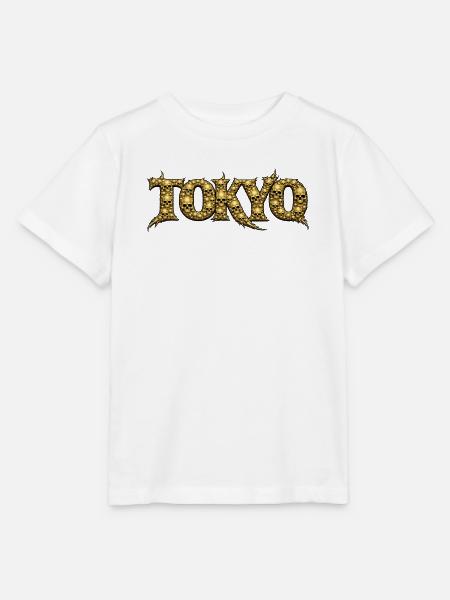 Goldene Schädel Tokyo Logo - Stanley/Stella Kinder T-Shirt MINI CREATOR - Weiß