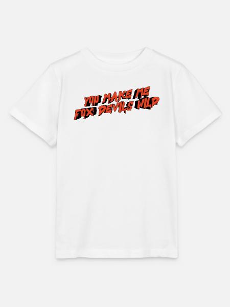 you make me fox devils wild - Stanley/Stella Kinder T-Shirt MINI CREATOR - Weiß
