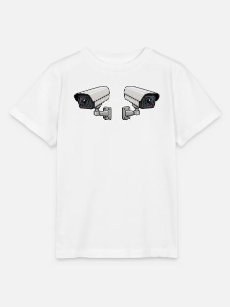 Doppelkamera Überwachungskunst - Stanley/Stella Kinder T-Shirt MINI CREATOR - Weiß