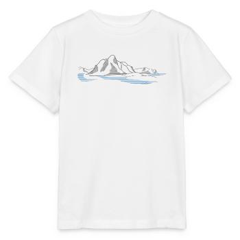 Pure Lofoten | Norway Fjord Lineart - Stanley/Stella MINI CREATOR Kids’ T-Shirt - white - Front - Maike (125cm)