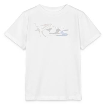 Trolltunga | Norwegen Fels Lineart - Stanley/Stella Kinder T-Shirt MINI CREATOR  - Weiß - Vorne - Maike (125cm)