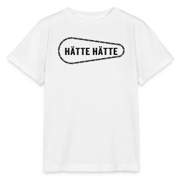 Hätte Hätte Fahrradkette – Geschenk für Radfahrer - Stanley/Stella Kinder T-Shirt MINI CREATOR  - Weiß - Vorne - Maike (125cm)