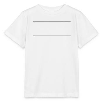 Line Dash Icon - Stanley/Stella MINI CREATOR Kids’ T-Shirt - white - Front - Maike (125cm)