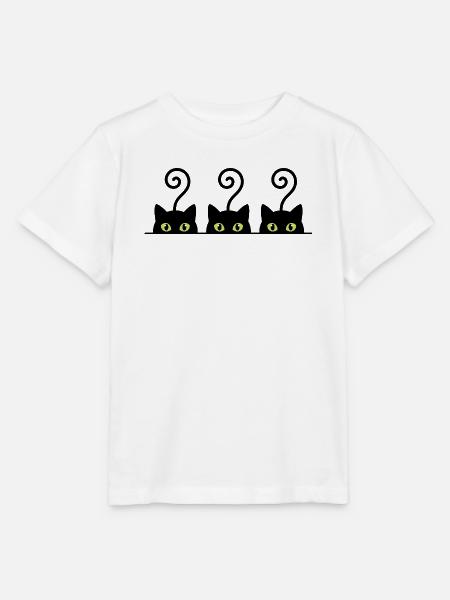 Neonaugen-Reihe auf Schwarz - Stanley/Stella Kinder T-Shirt MINI CREATOR - Weiß