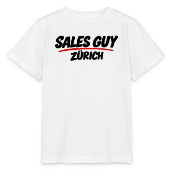 Sales Guy - Zürich - Stanley/Stella Kinder T-Shirt MINI CREATOR  - Weiß - Vorne - Maike (125cm)