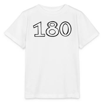 Zahl 180 handgezeichnet - Stanley/Stella Kinder T-Shirt MINI CREATOR  - Weiß - Vorne - Maike (125cm)