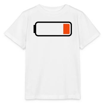 Batterie leer - Stanley/Stella Kinder T-Shirt MINI CREATOR  - Weiß - Vorne - Maike (125cm)