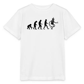 evolution robot évolution - T-shirt bio MINI CREATOR Stanley/Stella Enfant - blanc - Devant - Maike (125cm)