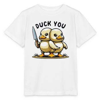 Canard vous drôles d’animaux - T-shirt bio MINI CREATOR Stanley/Stella Enfant - blanc - Devant - Maike (125cm)