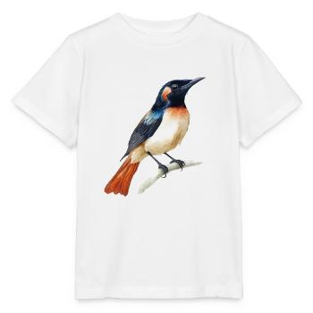 Watercolor Bird Illustration - Stanley/Stella MINI CREATOR Kids’ T-Shirt - white - Front - Maike (125cm)