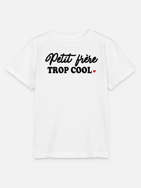 Brothers & Sisters "Zu cool" - Stanley/Stella Kinder T-Shirt MINI CREATOR  - Weiß