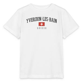 Style suisse d’Yverdon-les-Bains - T-shirt bio MINI CREATOR Stanley/Stella Enfant - blanc - Devant - Maike (125cm)