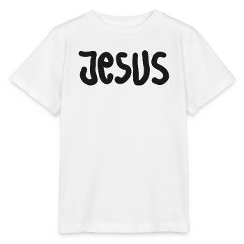 Jesus Hand Lettering TShirt - Stanley/Stella MINI CREATOR Kids’ T-Shirt - white - Front - Maike (125cm)