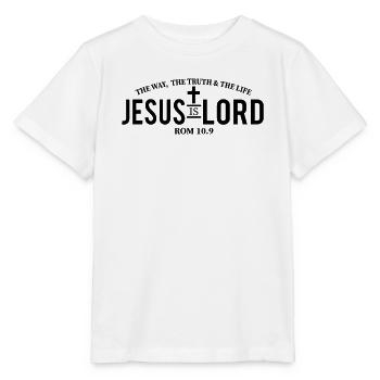 Jesus is Lord - Stanley/Stella Kinder T-Shirt MINI CREATOR  - Weiß - Vorne - Maike (125cm)