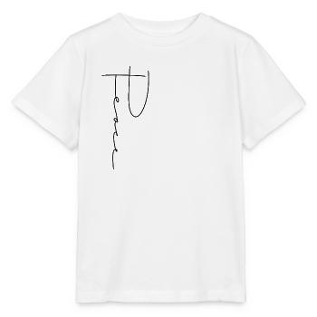 Peace Handwriting - Stanley/Stella MINI CREATOR Kids’ T-Shirt - white - Front - Maike (125cm)