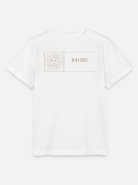ICH BIN - Spirituelles Logo mit Sonnenmotiv - Stanley/Stella Kinder T-Shirt MINI CREATOR - Weiß