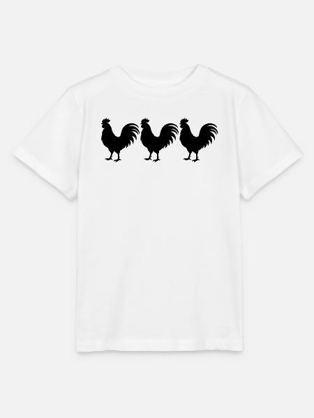 Hahn Silhouette - Stanley/Stella Kinder T-Shirt MINI CREATOR - Weiß
