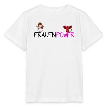 Frauenpower - Stanley/Stella Kinder T-Shirt MINI CREATOR  - Weiß - Vorne - Maike (125cm)