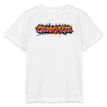 Grundgütger Graffiti Neon-Explosion - Stanley/Stella Kinder T-Shirt MINI CREATOR  - Weiß - Vorne - Maike (125cm)