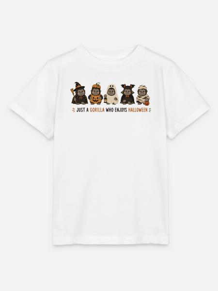 Gorilla-Halloween-Crew - Stanley/Stella Kinder T-Shirt MINI CREATOR  - Weiß