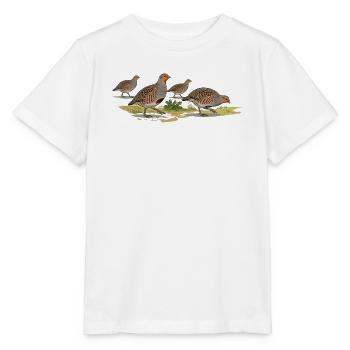 Rebhühner - Stanley/Stella Kinder T-Shirt MINI CREATOR  - Weiß - Vorne - Maike (125cm)