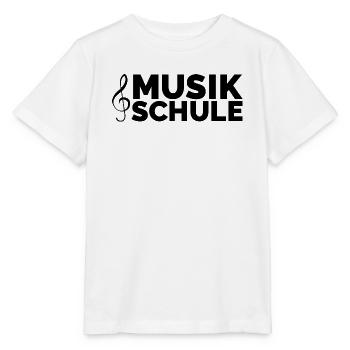musikschule musiker Lehrer lernen Symbol Piano - Stanley/Stella Kinder T-Shirt MINI CREATOR  - Weiß - Vorne - Maike (125cm)