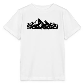 Montagnes Symbole des Alpes - T-shirt bio MINI CREATOR Stanley/Stella Enfant - blanc - Devant - Maike (125cm)