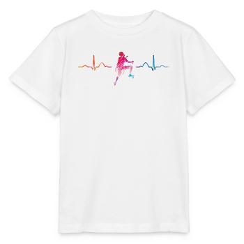 Boulderer heartbeat Bouldering Bouldering - Stanley/Stella MINI CREATOR Kids’ T-Shirt - white - Front - Maike (125cm)