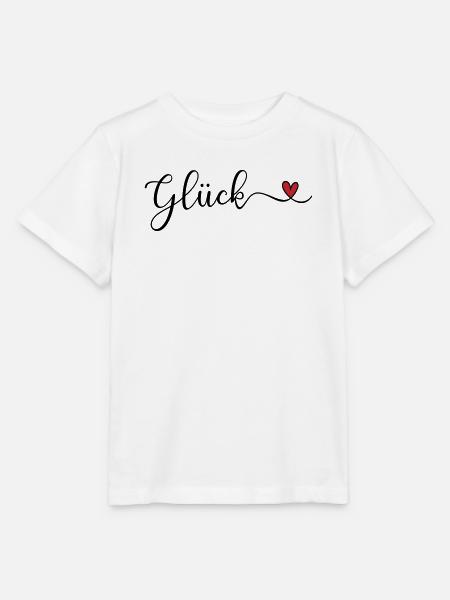 Glück mit Herz - Stanley/Stella Kinder T-Shirt MINI CREATOR  - Weiß