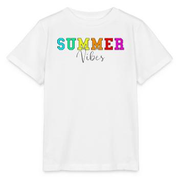 Ambiance estivale - T-shirt bio MINI CREATOR Stanley/Stella Enfant - blanc - Devant - Maike (125cm)