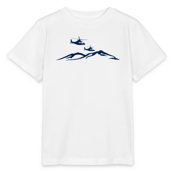 Pilote de montagne en hélicoptère - T-shirt bio MINI CREATOR Stanley/Stella Enfant - blanc - Devant - Maike (125cm)