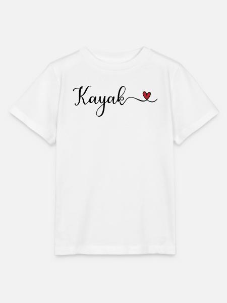 Niedliches Kajakherz-Design - Stanley/Stella Kinder T-Shirt MINI CREATOR - Weiß