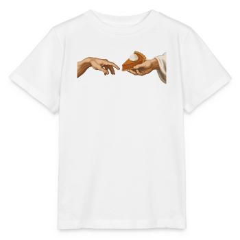 Kürbiskuchen Die Entstehung Lustiger Kürbiskuchen - Stanley/Stella Kinder T-Shirt MINI CREATOR  - Weiß - Vorne - Maike (125cm)