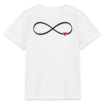 Signe infini amour coeur infini - T-shirt bio MINI CREATOR Stanley/Stella Enfant - blanc - Devant - Maike (125cm)