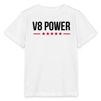 V8 Power - T-shirt bio MINI CREATOR Stanley/Stella Enfant - blanc - Devant - Maike (125cm)