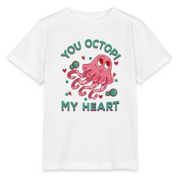 Poulpe Poulpe Tentacule de mer Poulpe Poulpe Poulpe Poulpe - T-shirt bio MINI CREATOR Stanley/Stella Enfant - blanc - Devant - Maike (125cm)