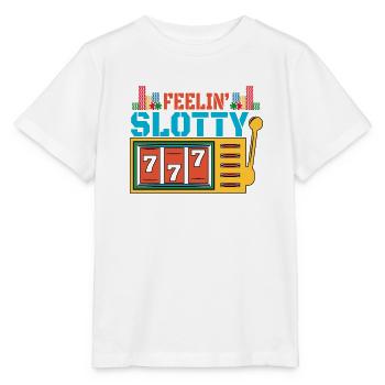 Casino Gambling Slot Machine à sous Jeu de cartes - T-shirt bio MINI CREATOR Stanley/Stella Enfant - blanc - Devant - Maike (125cm)